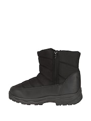 Mountain Warehouse Black Womens Icey II Fleece Lined Short Snow Boots - Image 2 of 6