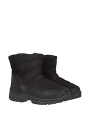 Mountain Warehouse Black Womens Icey II Fleece Lined Short Snow Boots - Image 3 of 6