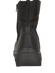 Mountain Warehouse Black Womens Icey II Fleece Lined Short Snow Boots - Image 4 of 6