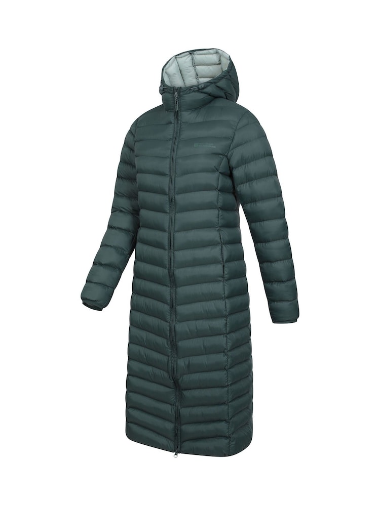 Mountain Warehouse Green Florence Womens Long Padded Jacket - Image 4 of 5