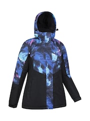 Mountain Warehouse Blue Dawn II Womens Printed Fleece Lined Snow Ski Jacket - Image 2 of 6