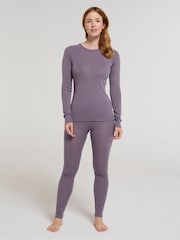Mountain Warehouse Purple Merino II Womens Thermal Trousers - Image 2 of 9