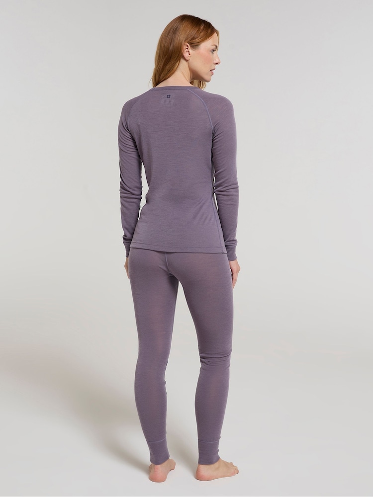 Mountain Warehouse Purple Merino II Womens Thermal Trousers - Image 3 of 9