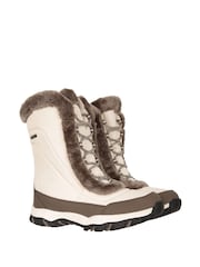 Mountain Warehouse Natural Womens Exodus Water Resistant Snow Softshell Boots - Image 3 of 6