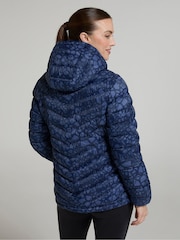 Mountain Warehouse Blue Womens Seasons Printed Water Resistant Padded Jacket - Image 3 of 9