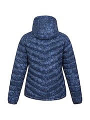 Mountain Warehouse Blue Womens Seasons Printed Water Resistant Padded Jacket - Image 7 of 9