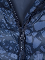 Mountain Warehouse Blue Womens Seasons Printed Water Resistant Padded Jacket - Image 9 of 9