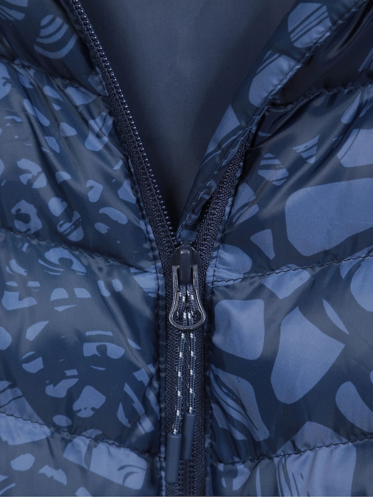 Mountain Warehouse Blue Womens Seasons Printed Water Resistant Padded Jacket - Image 9 of 9