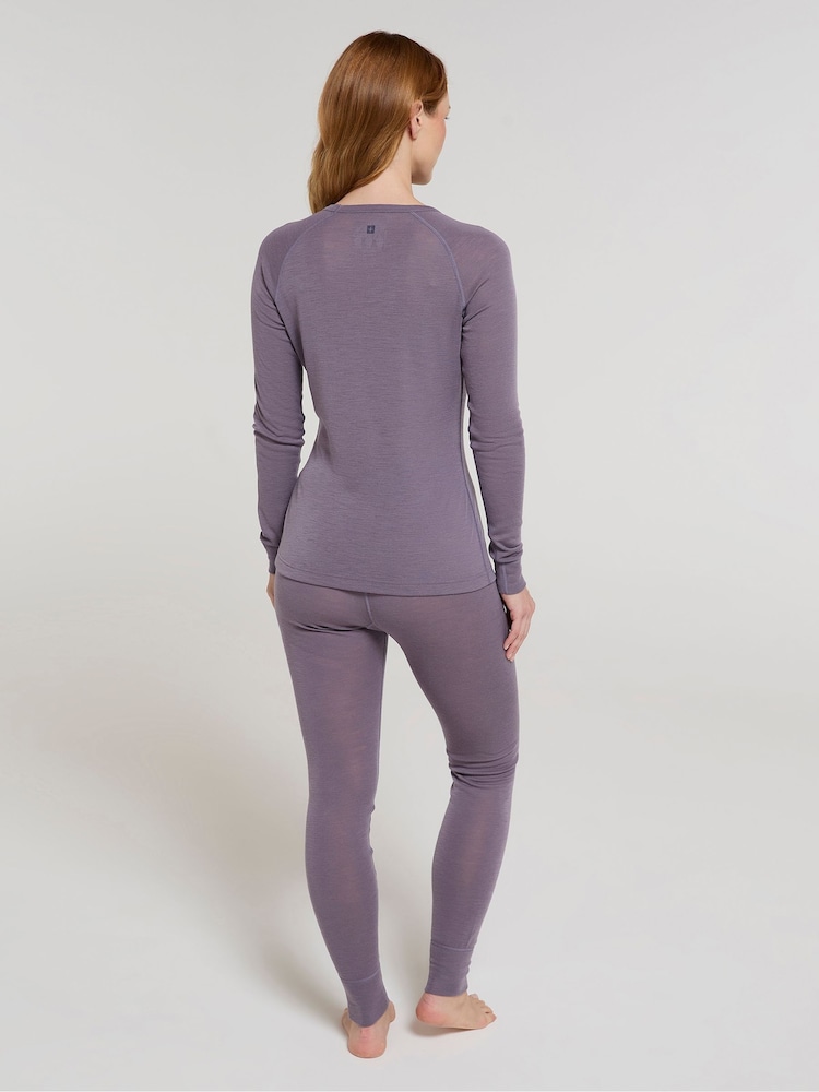 Mountain Warehouse Purple Womens Merino II Thermal Top - Image 3 of 9