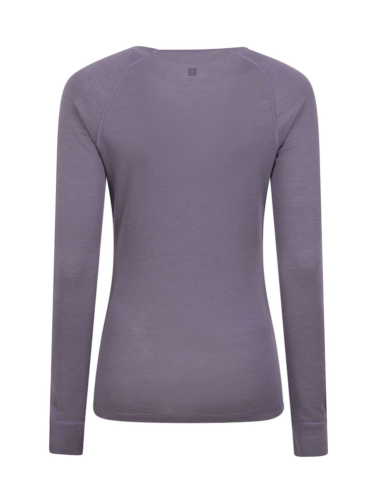 Mountain Warehouse Purple Womens Merino II Thermal Top - Image 7 of 9