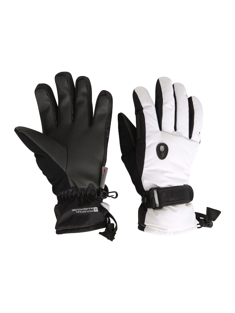 Mountain Warehouse Dark Black Womens Extreme Waterproof Ski Gloves - Image 1 of 9