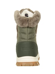 Verde - Botas de nieve térmicas cortas para mujer de Ohio Mountain Warehouse - Imagen 4 de 7