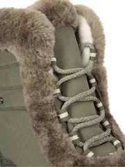 Verde - Botas de nieve térmicas cortas para mujer de Ohio Mountain Warehouse - Imagen 6 de 7