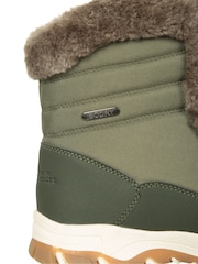 Verde - Botas de nieve térmicas cortas para mujer de Ohio Mountain Warehouse - Imagen 7 de 7