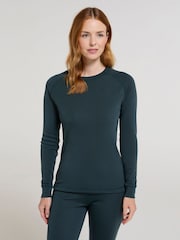 Mountain Warehouse Green Talus Womens Round Neck Thermal Top - Image 1 of 4