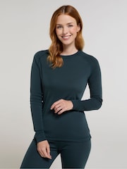 Mountain Warehouse Green Talus Womens Round Neck Thermal Top - Image 4 of 4