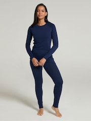 Mountain Warehouse Blue Womens Talus Thermal Top & Joggers Set - Image 1 of 4