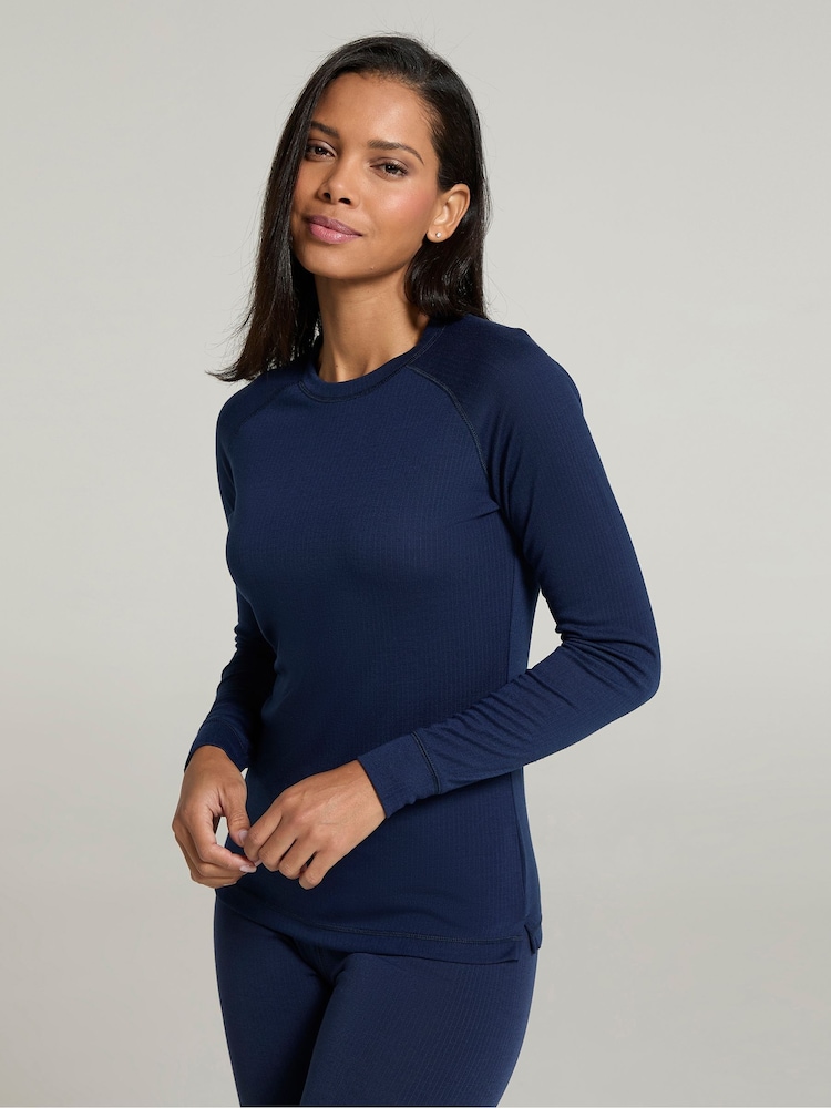 Mountain Warehouse Blue Womens Talus Thermal Top & Joggers Set - Image 2 of 4