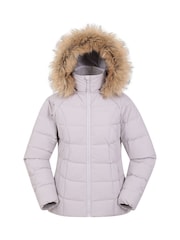 Mountain Warehouse Cream Womens Isla Short Extreme Down Jacket - Image 1 of 5