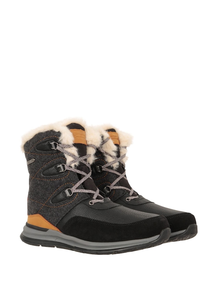 Mountain Warehouse Brown Womens Ice Crystal Waterproof Snow Boots - Image 1 of 8