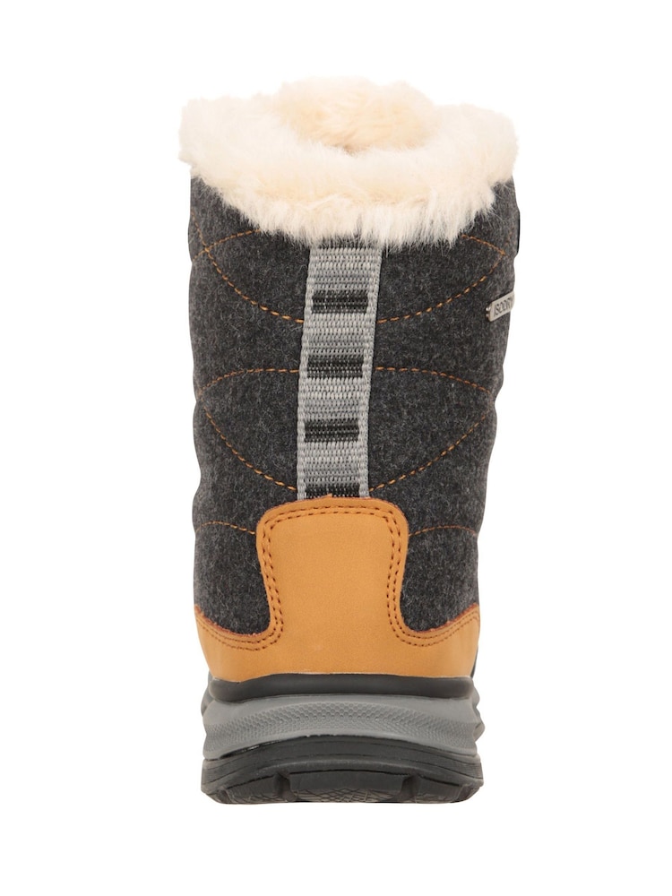 Mountain Warehouse Ice Crystal Womens Waterproof Snow Boots - Brown | Size 9