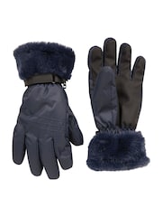 Mountain Warehouse Blue Womens Parallax Waterproof Ski Gloves - Image 1 of 5