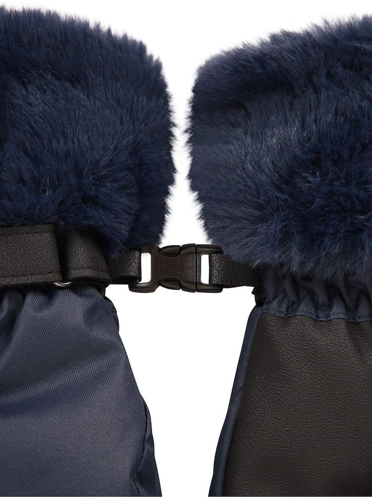 Mountain Warehouse Blue Womens Parallax Waterproof Ski Gloves - Image 5 of 5