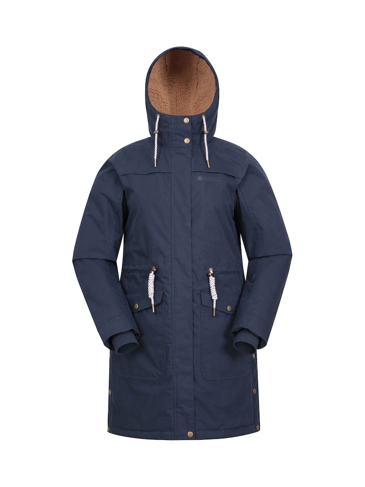 Mountain Warehouse Blue Womens Acorn Borg Lined Padded Waterproof Parka - Image 1 of 6