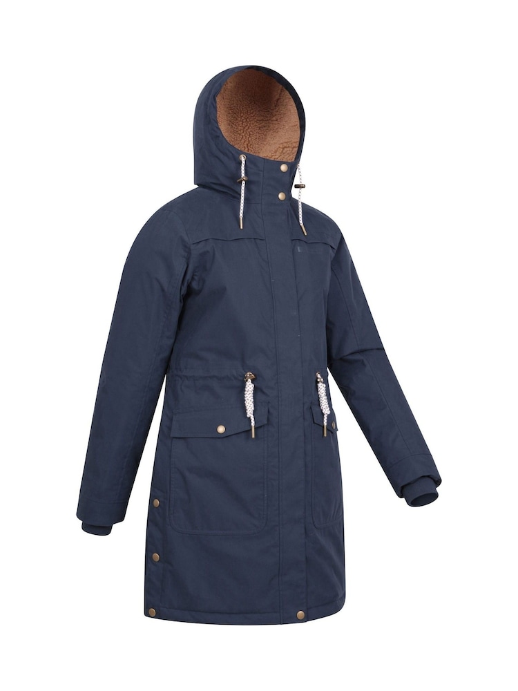 Mountain Warehouse Blue Womens Acorn Borg Lined Padded Waterproof Parka - Image 2 of 6