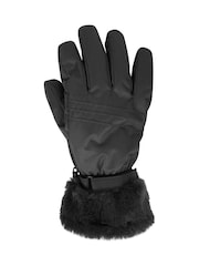 Mountain Warehouse Black Womens Parallax Waterproof Ski Gloves - Image 2 of 5