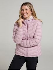 Chaqueta acolchada impermeable con forro de pelo sintético para mujer Seasons de Mountain Warehouse - Imagen 1 de 10