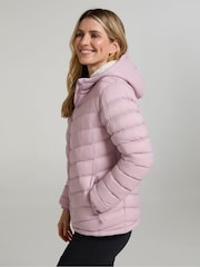 Chaqueta acolchada impermeable con forro de pelo sintético para mujer Seasons de Mountain Warehouse - Imagen 2 de 10