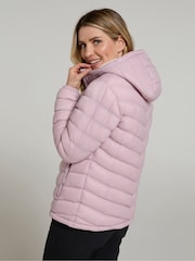 Chaqueta acolchada impermeable con forro de pelo sintético para mujer Seasons de Mountain Warehouse - Imagen 3 de 10