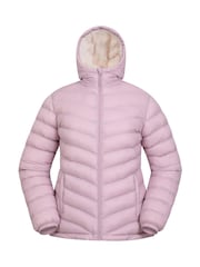 Chaqueta acolchada impermeable con forro de pelo sintético para mujer Seasons de Mountain Warehouse - Imagen 5 de 10
