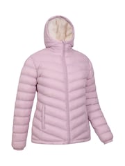 Chaqueta acolchada impermeable con forro de pelo sintético para mujer Seasons de Mountain Warehouse - Imagen 6 de 10