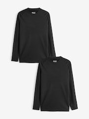 Mountain Warehouse Black Womens Talus Thermal Tops 2 Pack - Image 1 of 2