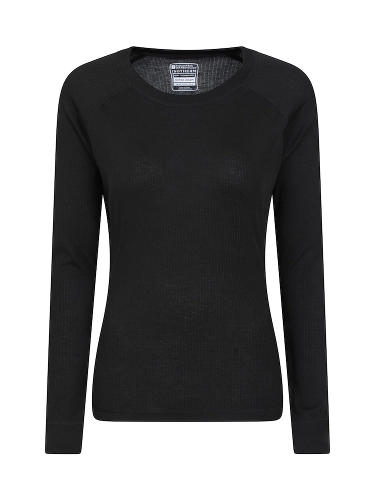 Mountain Warehouse Black Womens Talus Thermal Top & Joggers Set - Image 2 of 11
