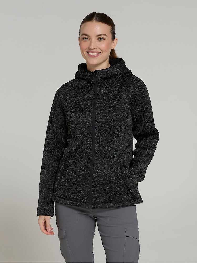 Mountain Warehouse Black Womens Nevis Sherpa Lined Hoodie - Image 2 of 4