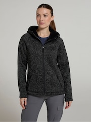 Mountain Warehouse Black Womens Nevis Sherpa Lined Hoodie - Image 4 of 4