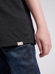 Wrangler Black Boys Photographic 100% Cotton T-Shirt - Image 5 of 8