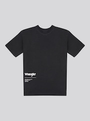 Wrangler Black Boys Photographic 100% Cotton T-Shirt - Image 6 of 8