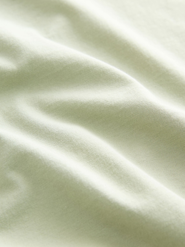 Saliegroen - Slim Fit - Essentieel katoenen T-shirt met ronde hals - Image 6 of 7