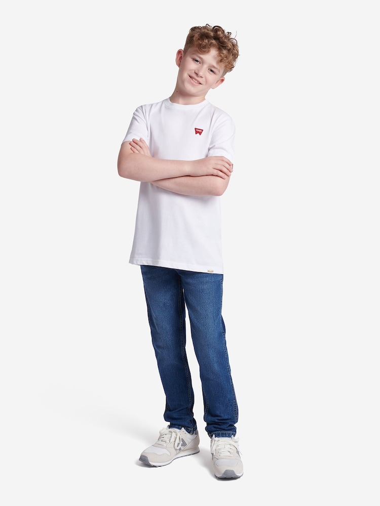 Wrangler White Boys Festival 100% Cotton T-Shirt - Image 3 of 5