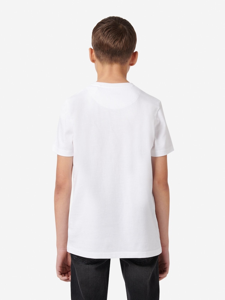 Wrangler White Boys Tubular 100% Cotton T-Shirt - Image 2 of 6