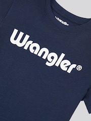 Wrangler Blue Boys Tubular 100% Cotton T-Shirt - Image 3 of 3