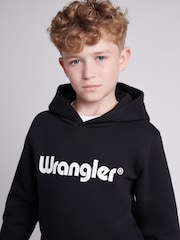 Wrangler Black Boys Tubular Hoodie - Image 3 of 4