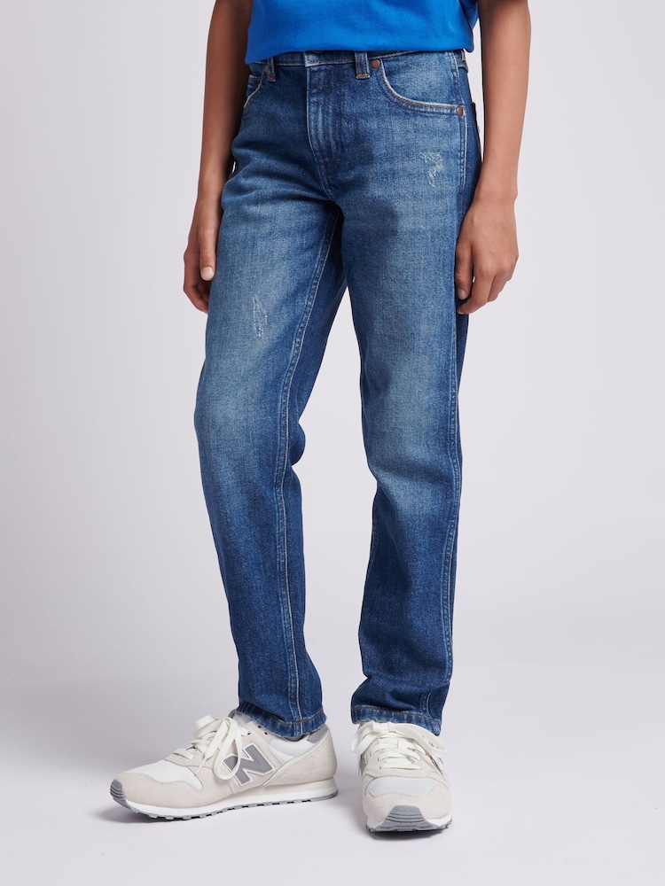 Wrangler Blue Chrome Straight Fit Boys Jeans - Image 1 of 7