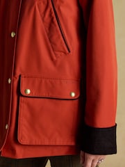 Joules Katherine Burnt Orange Waterproof Heritage Coat - Image 8 of 12