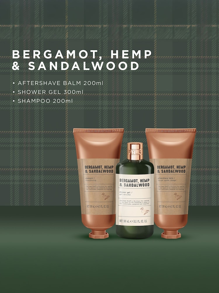 Baylis & Harding The Fuzzy Duck Bergamot, Hemp & Sandalwood Refreshing Shower Kit Gift Set - Image 2 of 5 Baylis & Harding The Fuzzy Duck Bergamot, Hemp & Sandalwood Refreshing Shower Kit Gift Set - Image 2 of 5
