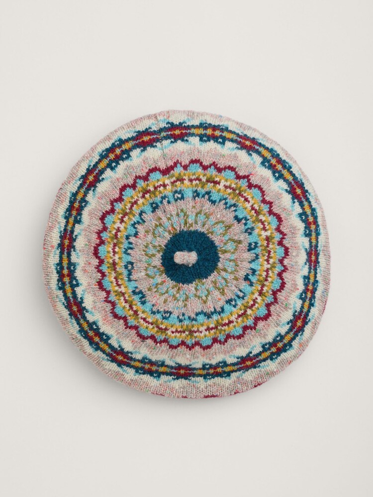 Seasalt Cornwall Blue/Pink Multi Lundy Bay Beret Hat - Image 3 of 3